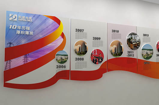 凯鹏线缆公司文化墙设计