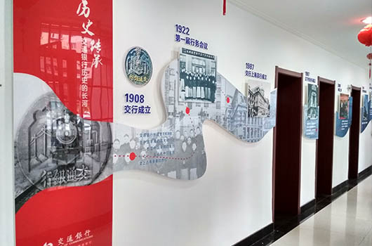 交通银行金厦支行文化墙设计