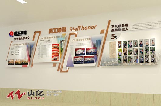 恒大物业文化墙设计