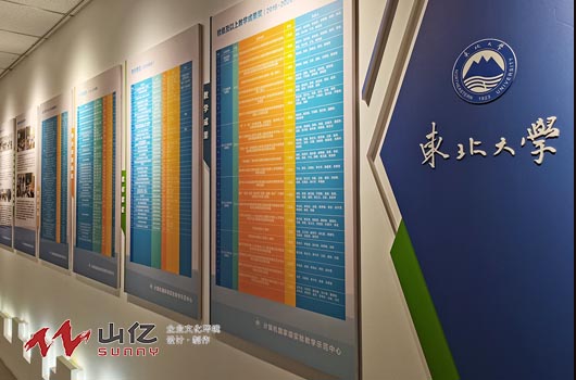 东北大学软件工程系文化墙设计制作